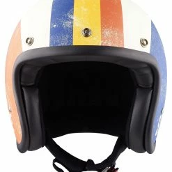 DMD Vintage Squadra Corse Jet Helmet -Full-Face Helmets shop 22.e8.a3.D2DMDVintageSquadraCorseMattBeigeRotBlau21667141019