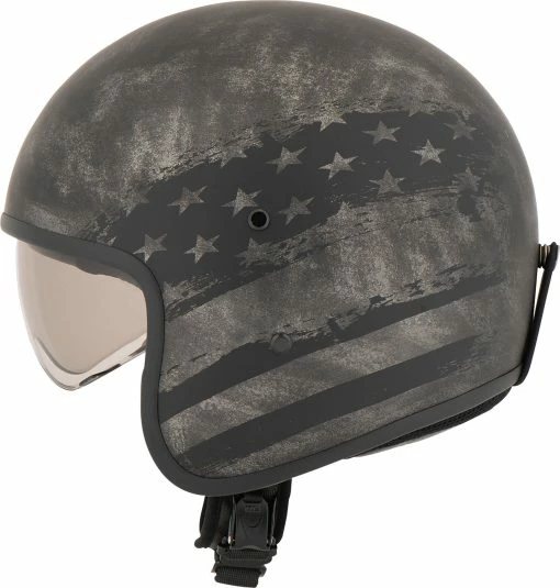 Highway 1 Vintage Fiber Jet Helmet -Full-Face Helmets shop 2e.d8.12.H1Highway1VintageFiberSchwarzAnthrazit21616541020