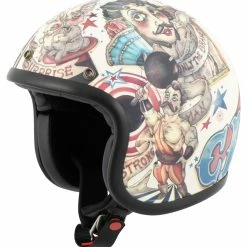 DMD Vintage Circus -Full-Face Helmets shop 3a.02.40.D6DMDVintageCircusbeigeblauschwarz215808