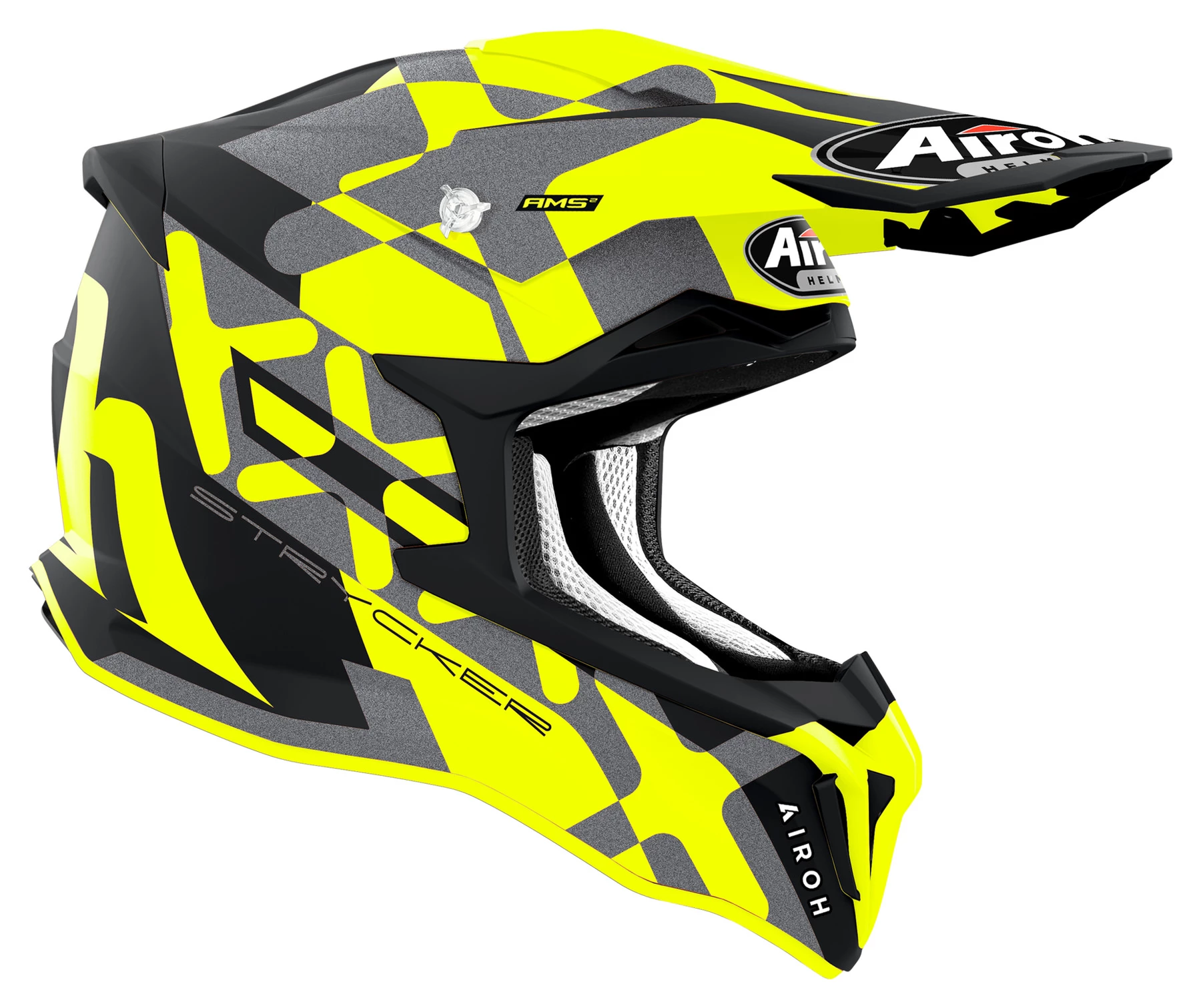 Airoh Strycker XXX Matt Yellow 2 Airoh Strycker XXX Matt Yellow - Image 2