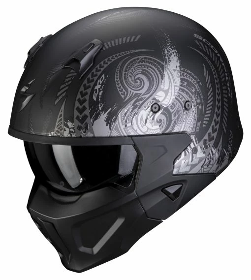 Scorpion Covert-X Tattoo Jet Helmet -Full-Face Helmets shop 42.ef .eb .ARG505795ScorpionCOVERTXTATTOOH1