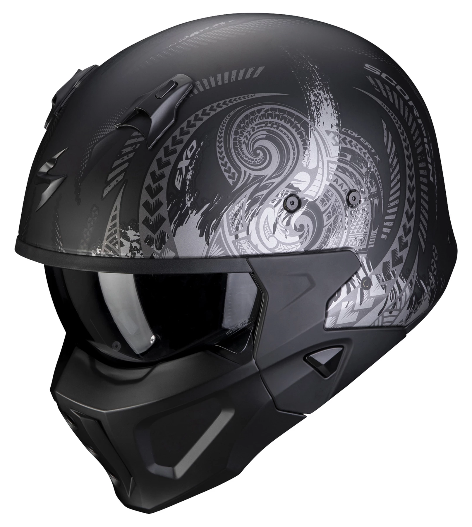 Scorpion Covert-X Tattoo Jet Helmet 1 Scorpion Covert-X Tattoo Jet Helmet