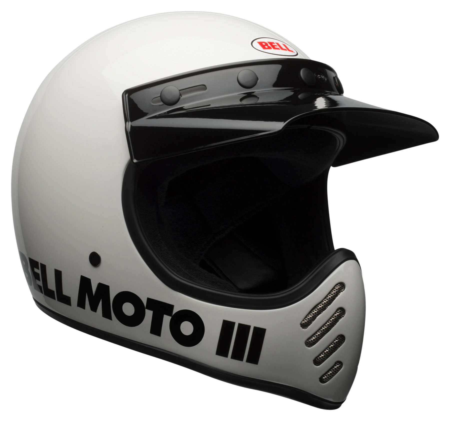 Bell Moto-3 Classic White 5 Bell Moto-3 Classic White - Image 5