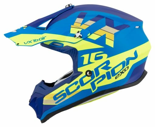 Scorpion VX-16 Air X-Turn -Full-Face Helmets shop 6b.65.ff .H1ScorpionVX16AirXTurnmattblauneongelb21709602