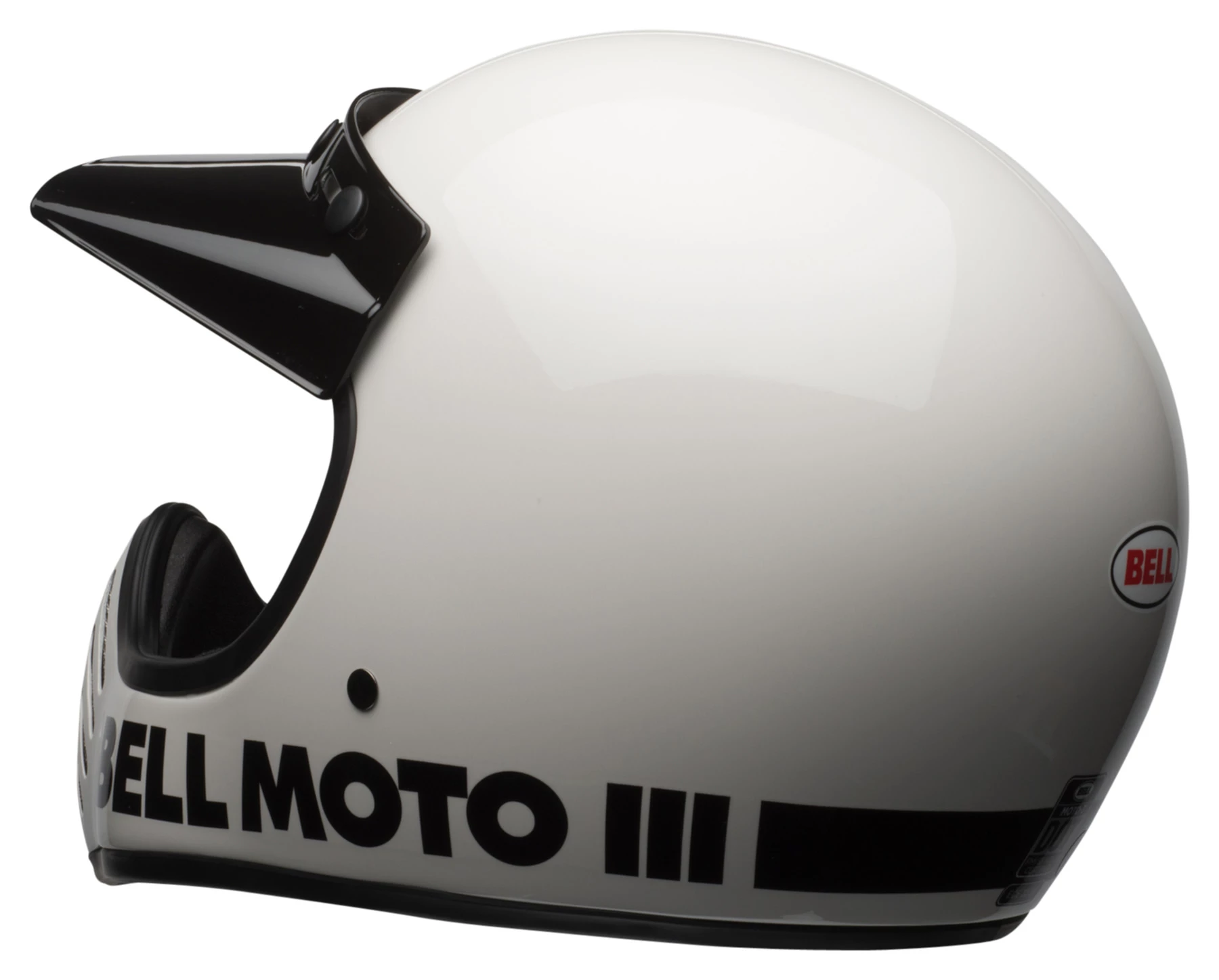 Bell Moto-3 Classic White 7 Bell Moto-3 Classic White - Image 7