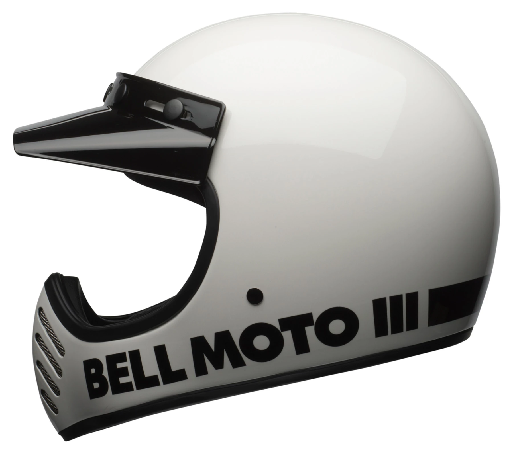 Bell Moto-3 Classic White 1 Bell Moto-3 Classic White
