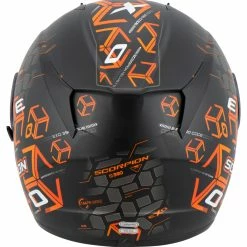 Scorpion Exo-390 Full-Face Helmet -Full-Face Helmets shop 89.40.a1.D3ScorpionExo390Cubemattschwarzorange204982
