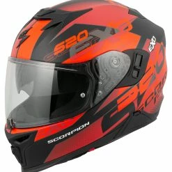 Scorpion Exo-520 Air Covern -Full-Face Helmets shop 8e.ce .08.D6ScorpionExo520AirCovermattschwarzrot217176