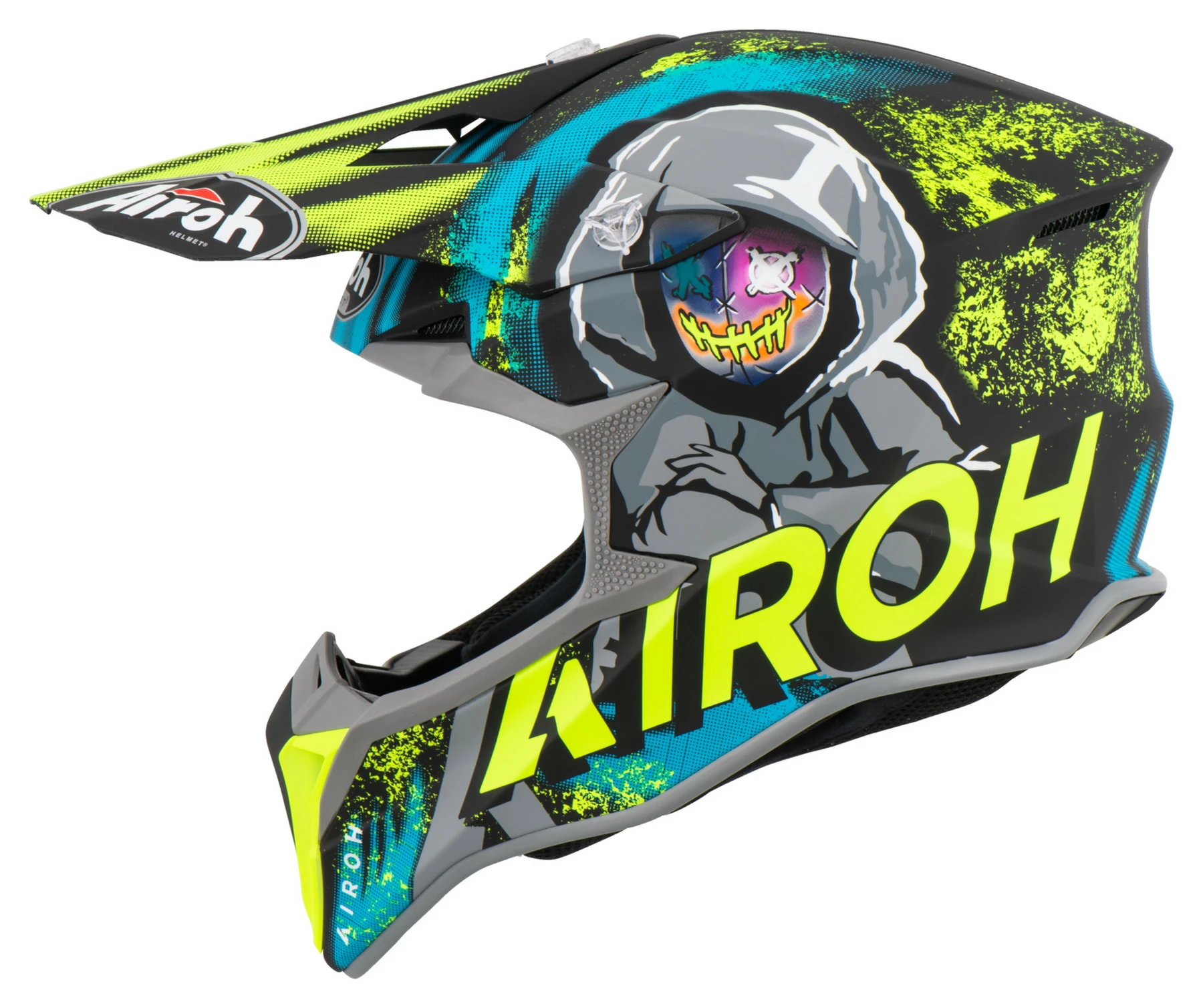 Airoh Wraap Alien Yellow Matt 1 Airoh Wraap Alien Yellow Matt