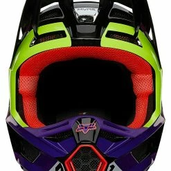 Fox V2 Voke Cross Helmet -Full-Face Helmets shop a5.be .0e.D2FoxV2VokeSchwarzLilaNeon21716841020