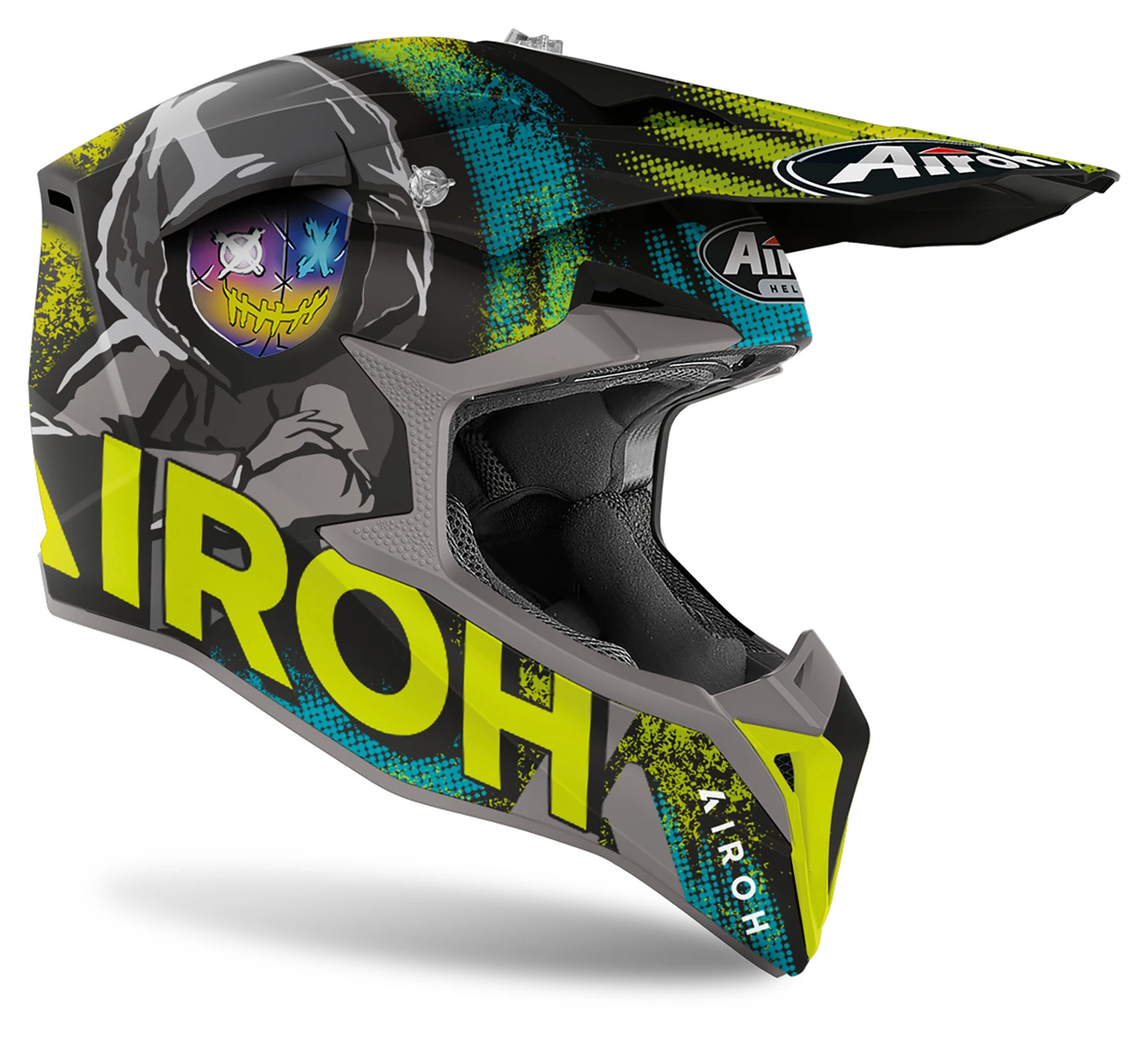Airoh Wraap Alien Yellow Matt 4 Airoh Wraap Alien Yellow Matt - Image 4