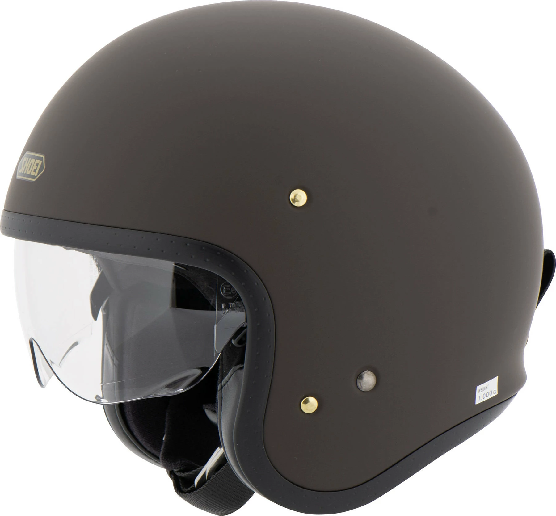 Shoei J.O Jet Helmet Matt Brown 4 Shoei J.O Jet Helmet Matt Brown - Image 4