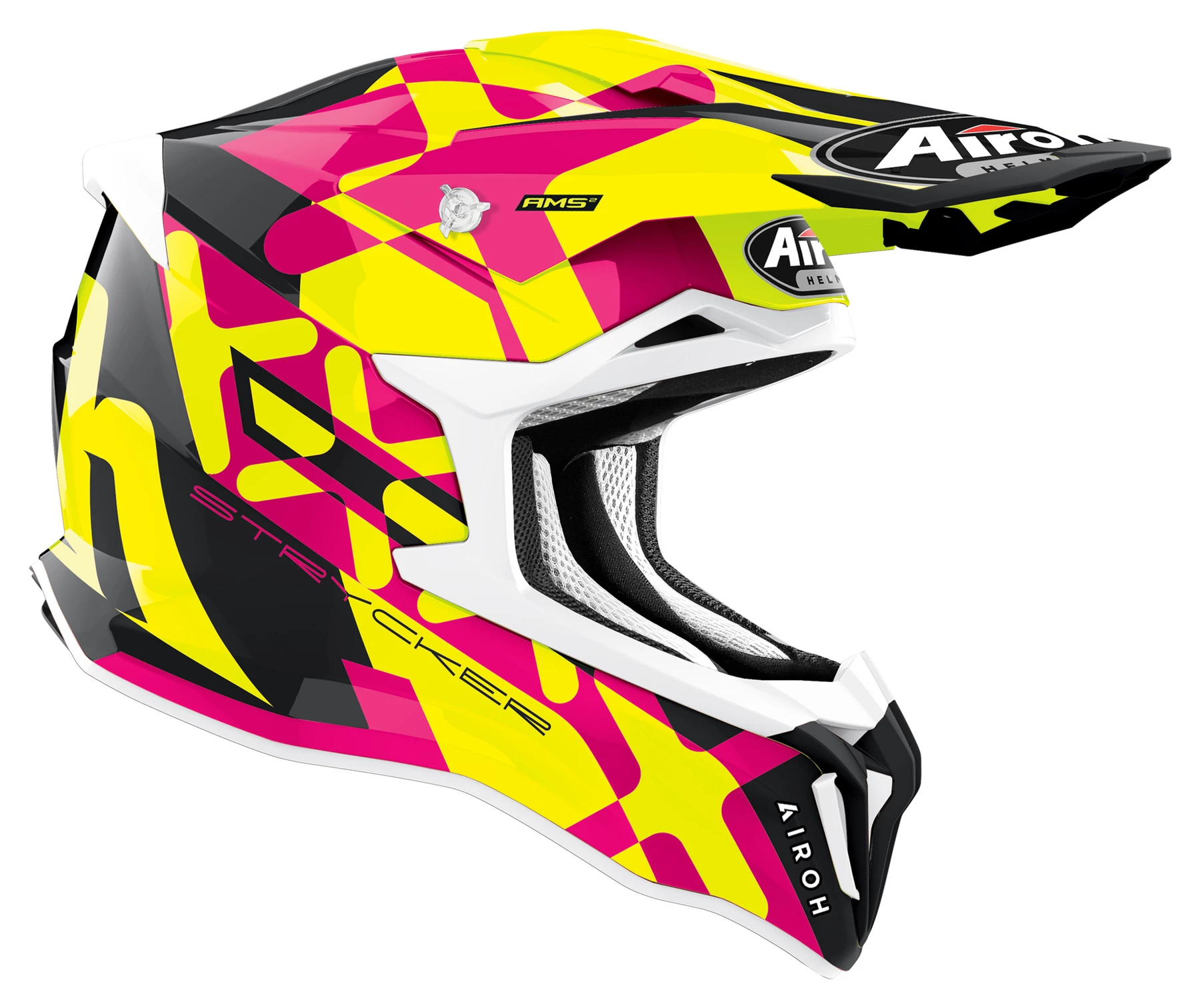 Airoh Strycker XXX Pink Gloss 2 Airoh Strycker XXX Pink Gloss - Image 2